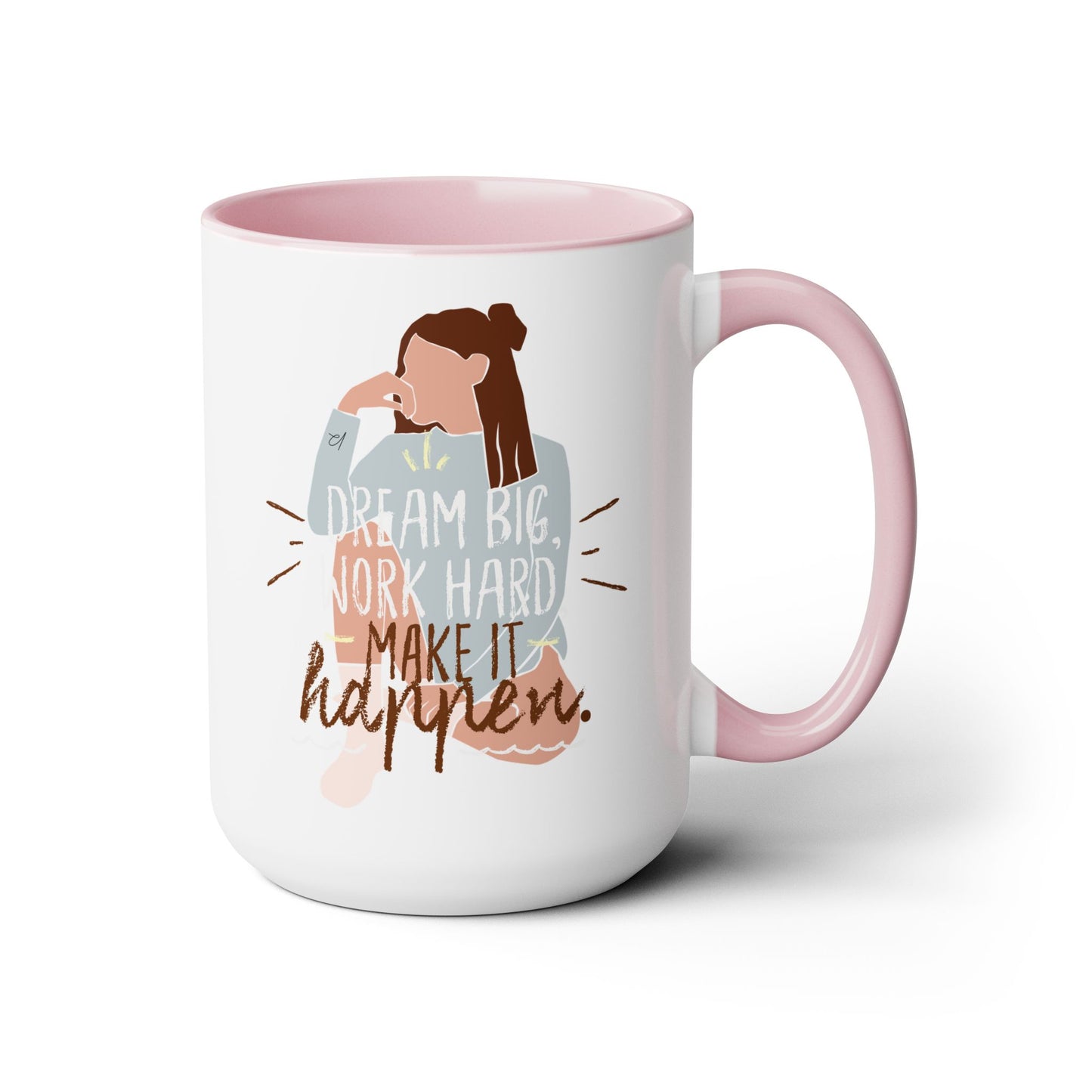 Dream Big Two-Tone Coffee Mug, 15oz