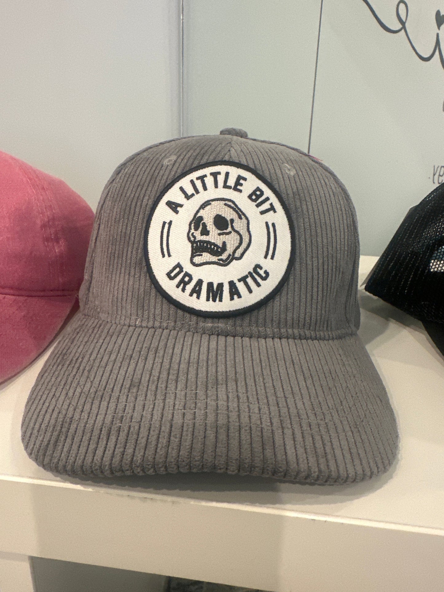Grey Corduroy Hat Pikolelie Pikolelie