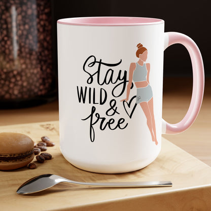 Stay Wild Two-Tone Coffee Mug, 15oz