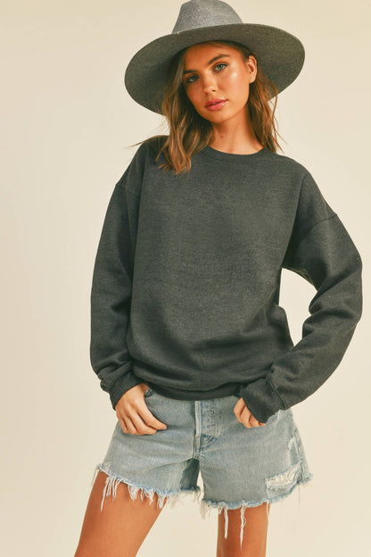 Blank Long Sleeve Sweatshirt: SEA PINK / S Honestee Pikolelie