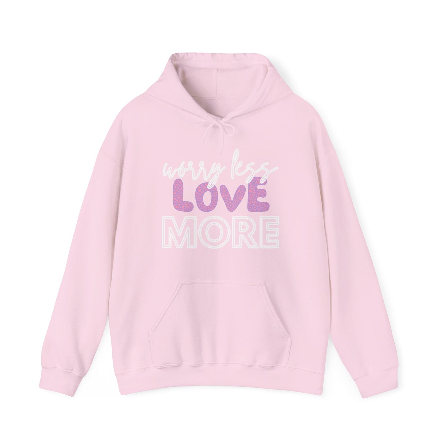 Love More Hooded Sweatshirt Printify Pikolelie Hoodie