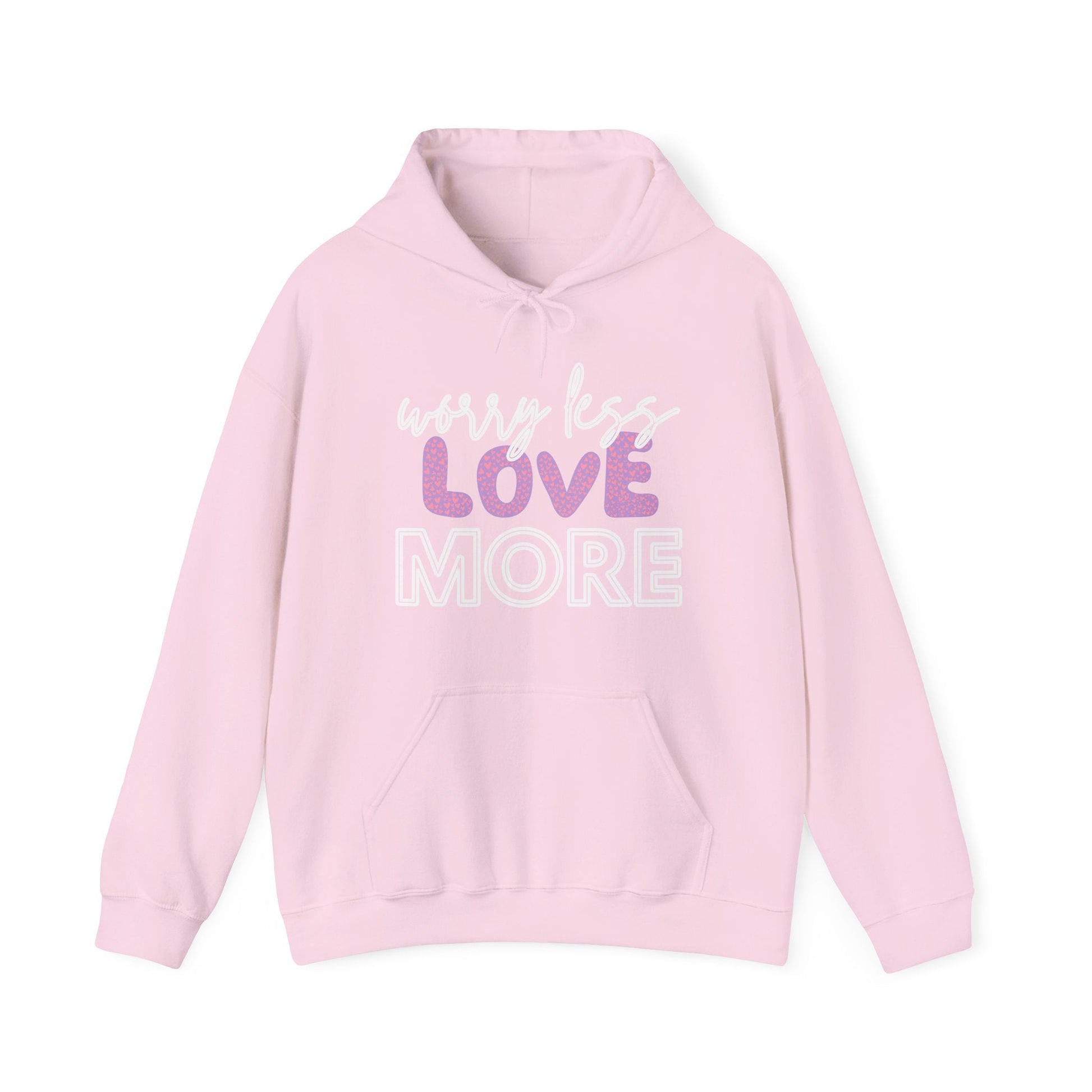 Love More Hooded Sweatshirt Printify Pikolelie Hoodie