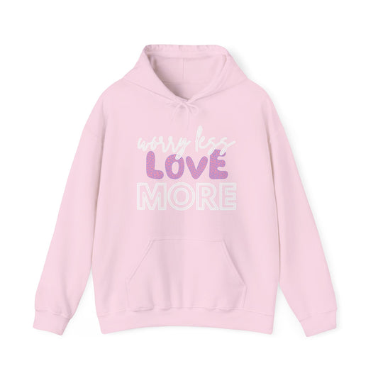 Love More Hooded Sweatshirt Printify Pikolelie Hoodie