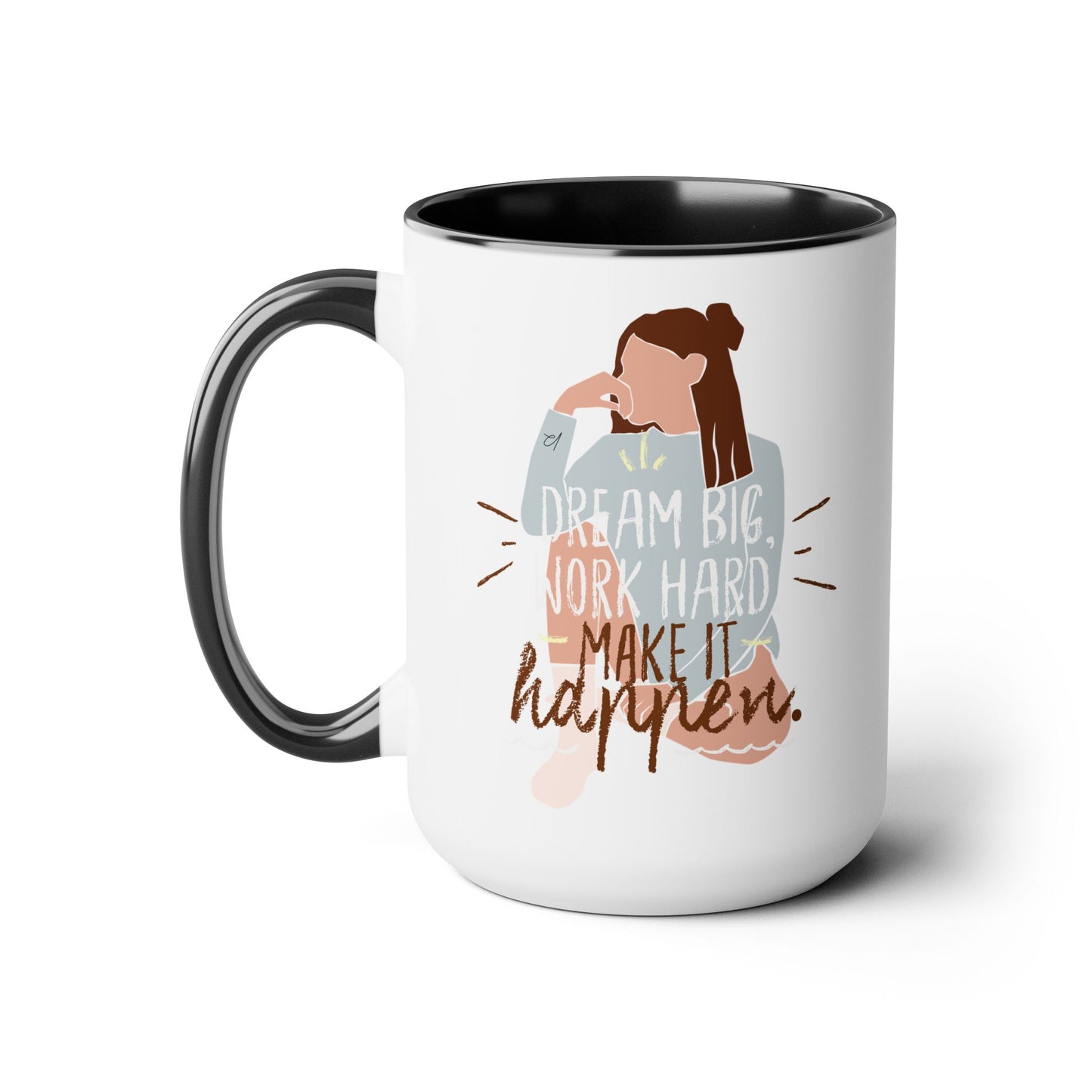 Dream Big Two-Tone Coffee Mug, 15oz