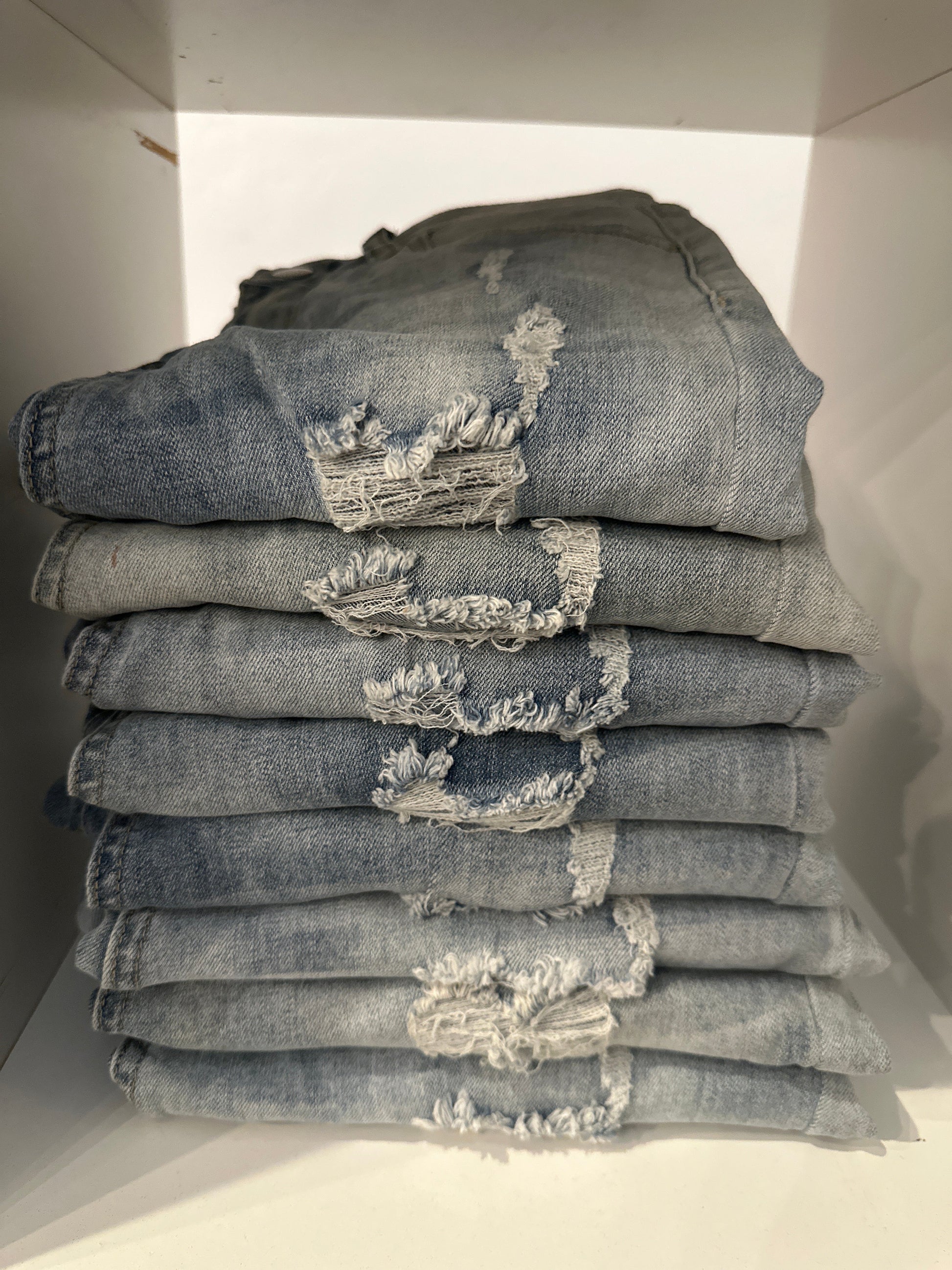 Washed Denim Skinny Jeans Pikolelie Pikolelie Apparel