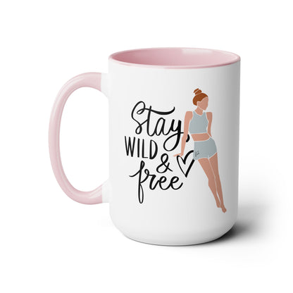 Stay Wild Two-Tone Coffee Mug, 15oz