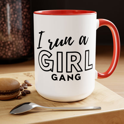 Girl Gang Two-Tone Coffee Mug, 15oz