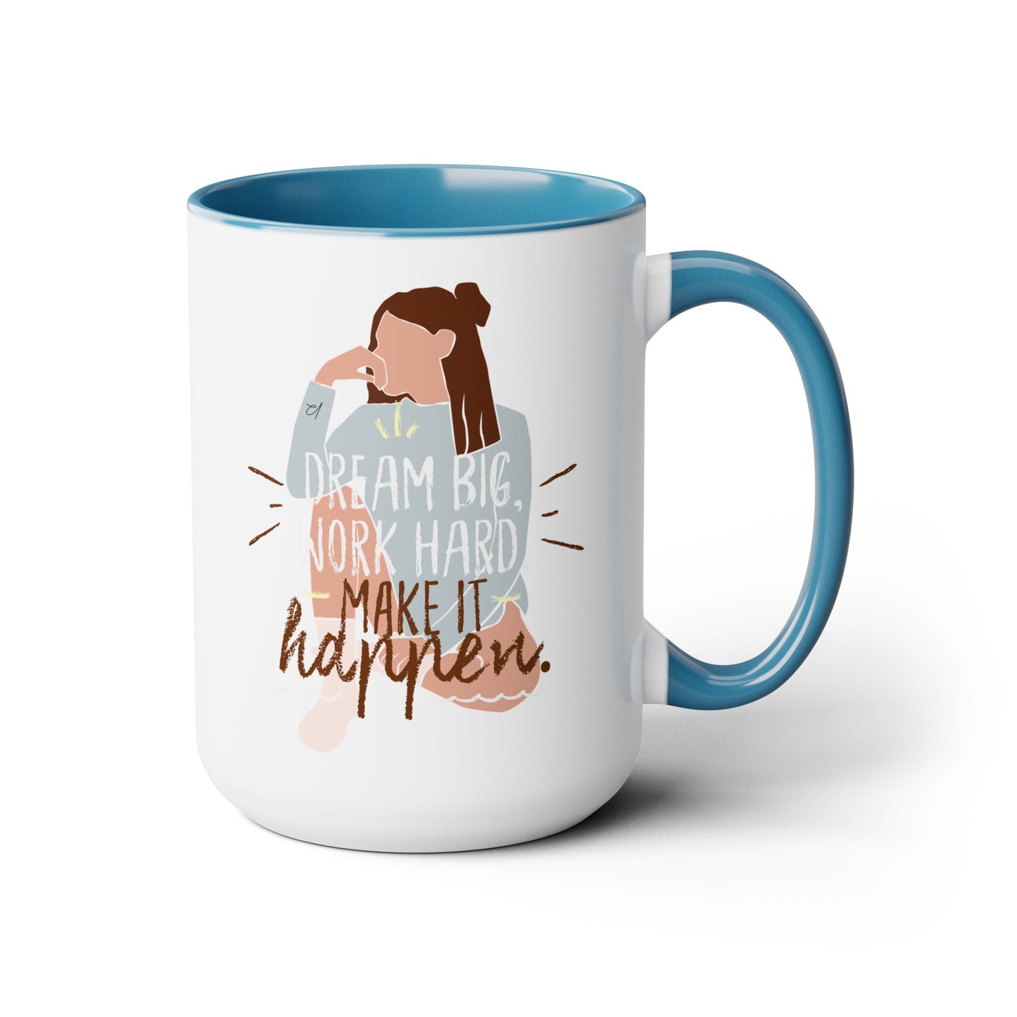 Dream Big Two-Tone Coffee Mug, 15oz