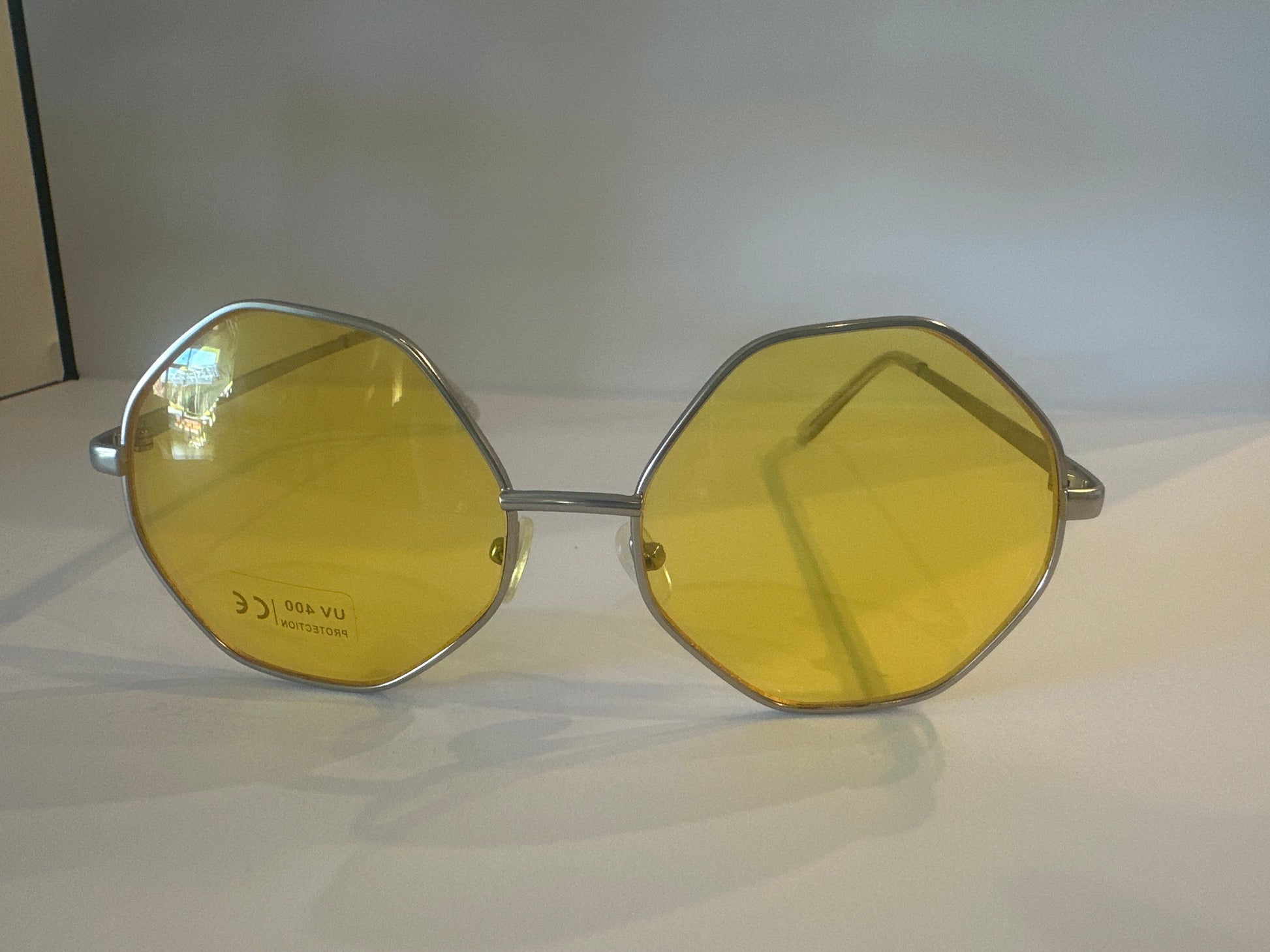Yellow Hexagon Sunglasses Pikolelie Pikolelie