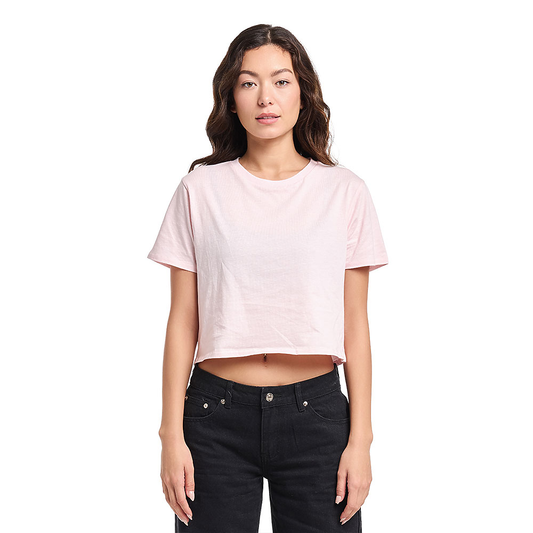 4003 - Relaxed Fit Cropped Tee: Baby Pink / Medium Smart Blanks Pikolelie
