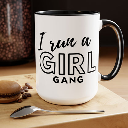 Girl Gang Two-Tone Coffee Mug, 15oz