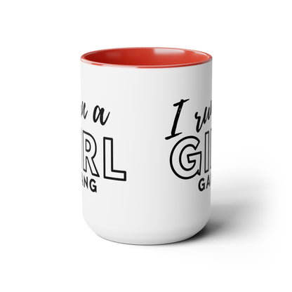 Girl Gang Two-Tone Coffee Mug, 15oz