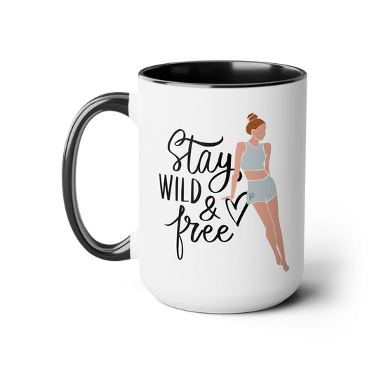 Stay Wild Two-Tone Coffee Mug, 15oz Printify Pikolelie Mug