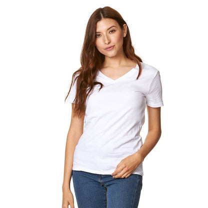 4002 - Women's Essential V-Neck Tee: Black / 2X-Large Smart Blanks Pikolelie