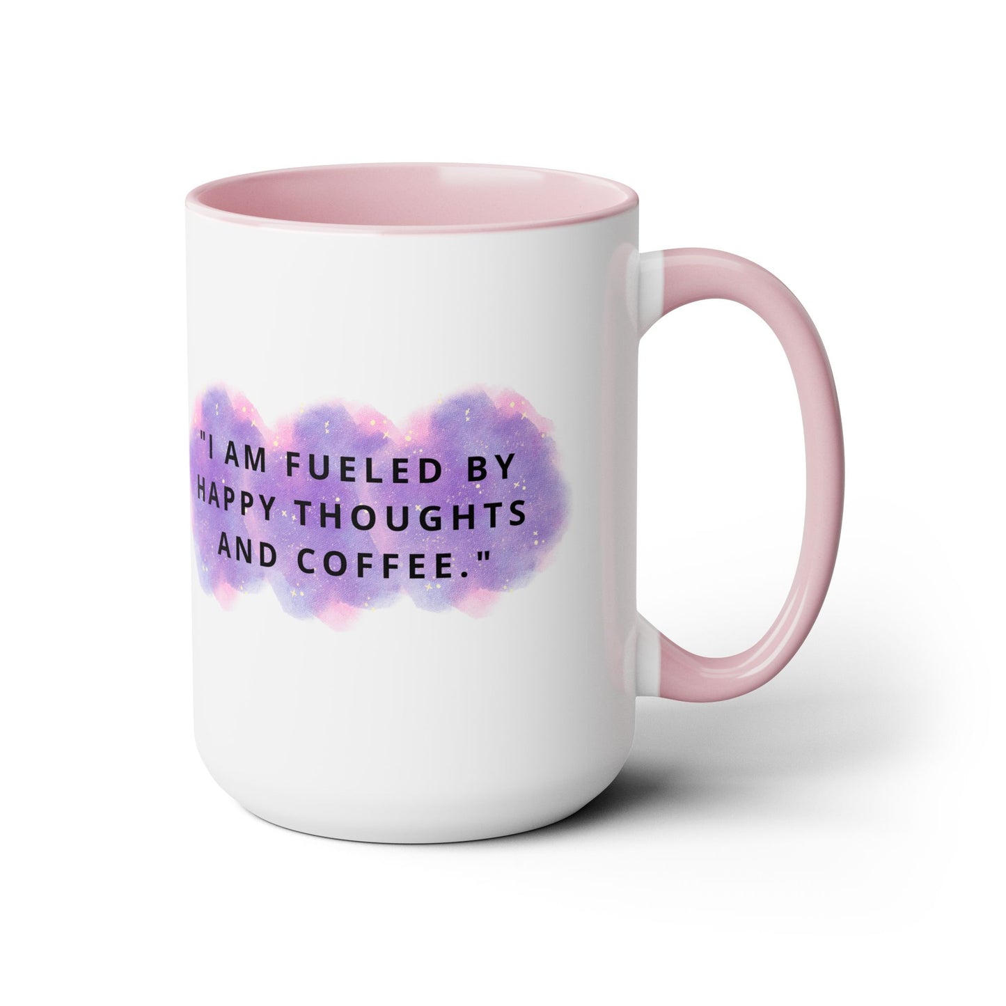 Happy Thoughts Two-Tone Coffee Mug, 15oz