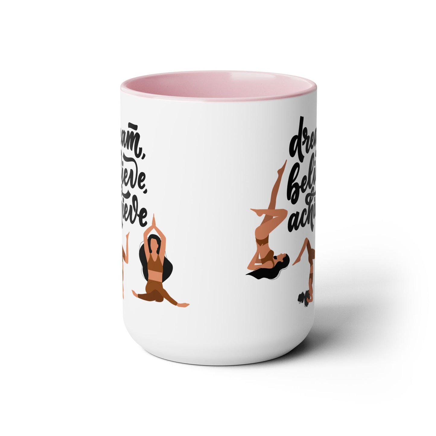 Believe Two-Tone Coffee Mug, 15oz