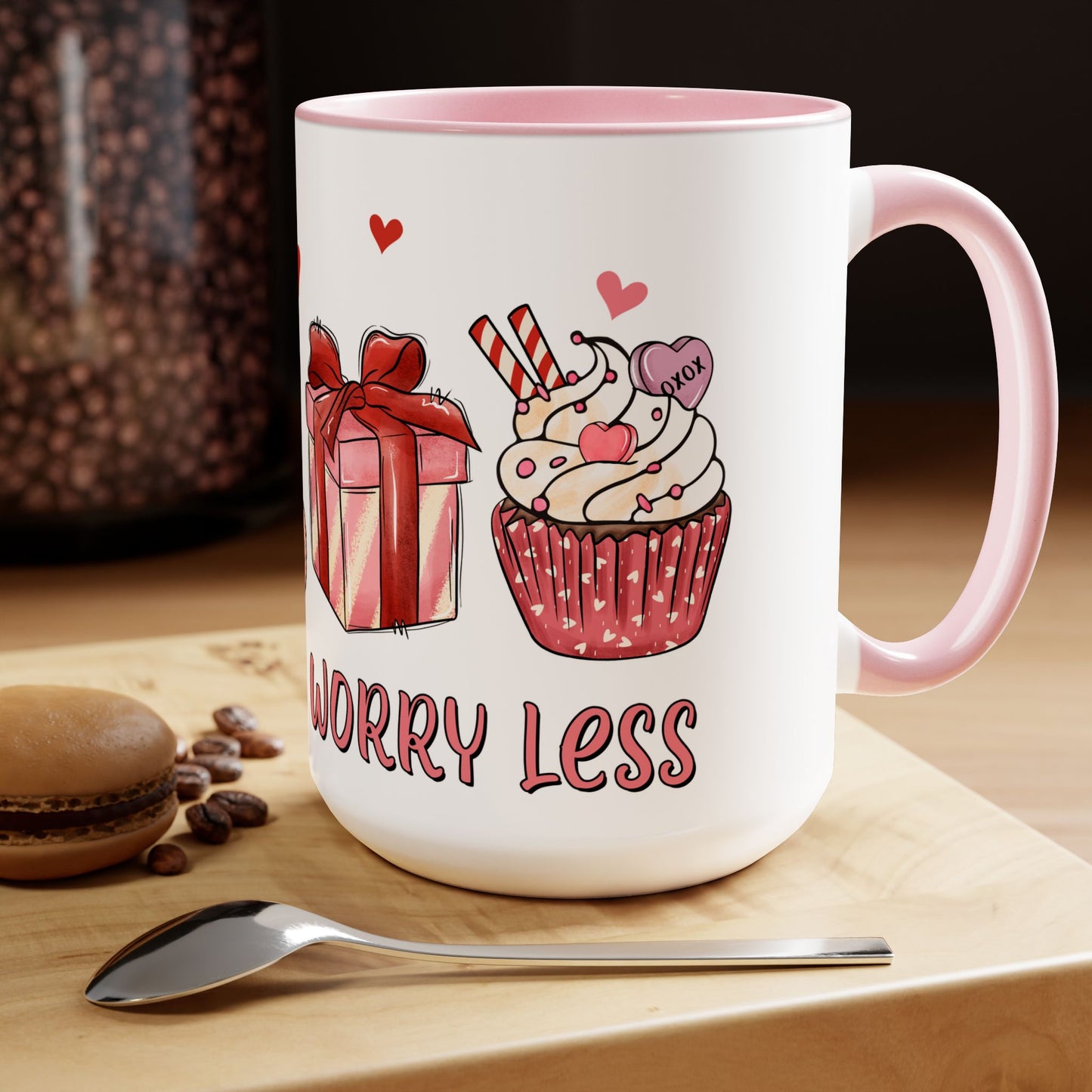 Love More Two-Tone Coffee Mug, 15oz