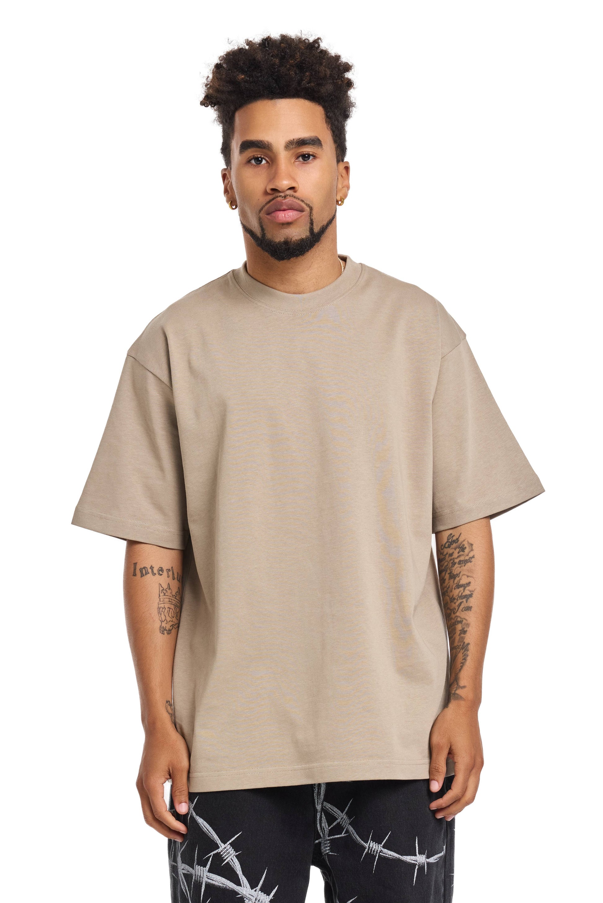 UH77 - Adult Premium 7.7oz Tee: Stone / M Smart Blanks Pikolelie