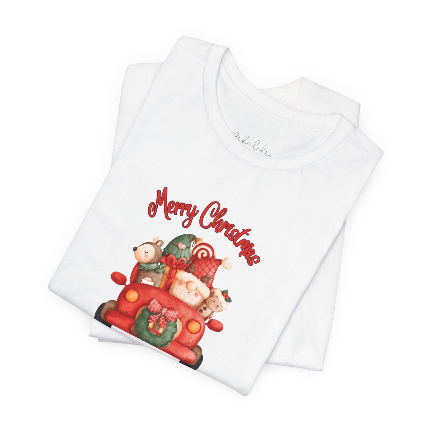 Christmas Truck Tee — 'Merry Christmas' Vintage Santa & Gifts Holiday T-Shirt Printify Pikolelie T-Shirt