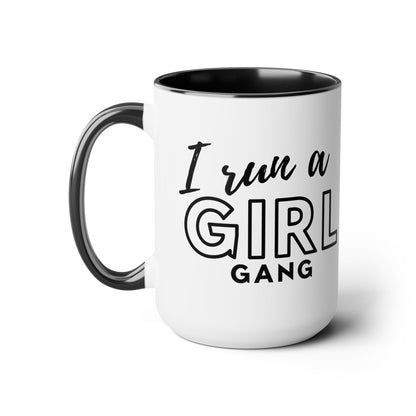 Girl Gang Two-Tone Coffee Mug, 15oz
