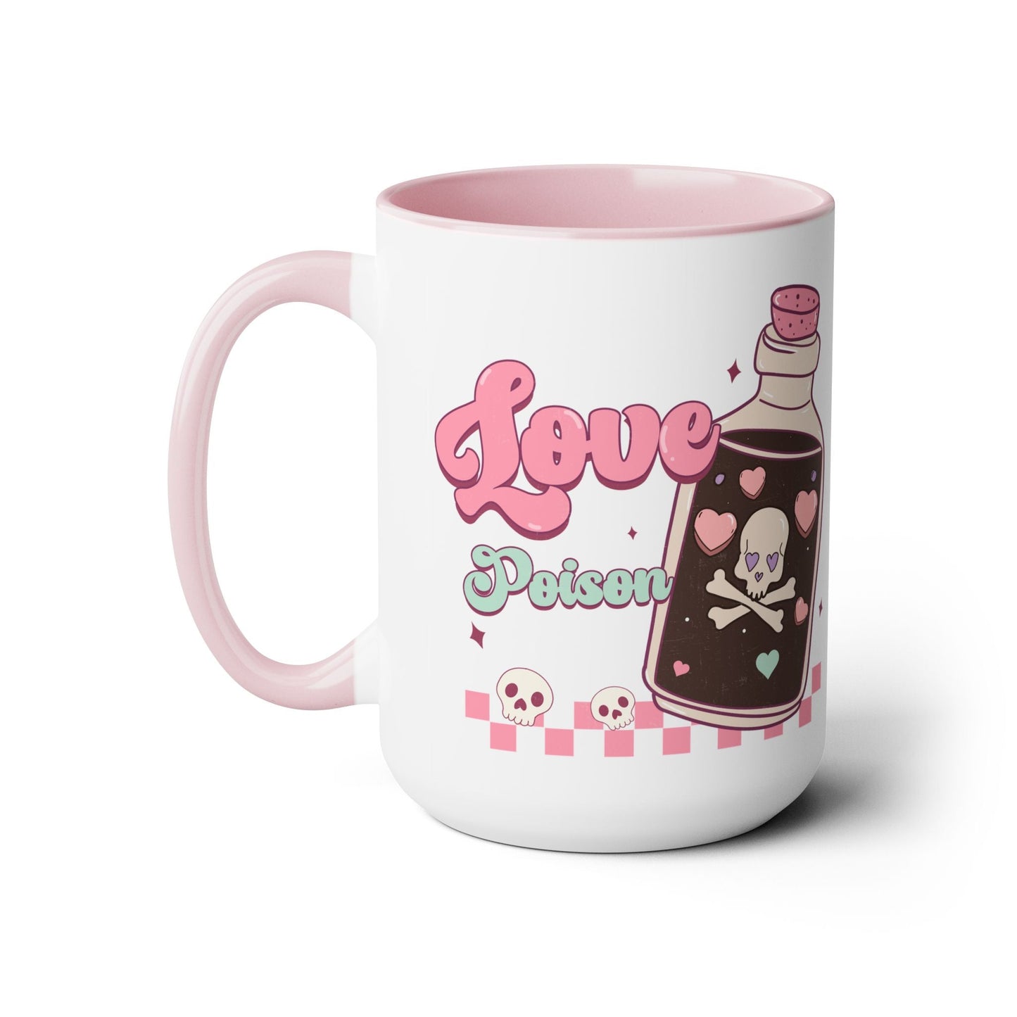 Love Poison Two-Tone Coffee Mug, 15oz Printify Pikolelie Mug
