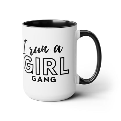 Girl Gang Two-Tone Coffee Mug, 15oz