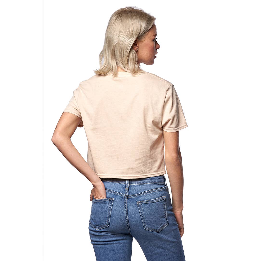 4003 - Relaxed Fit Cropped Tee: Dust / Small Smart Blanks Pikolelie