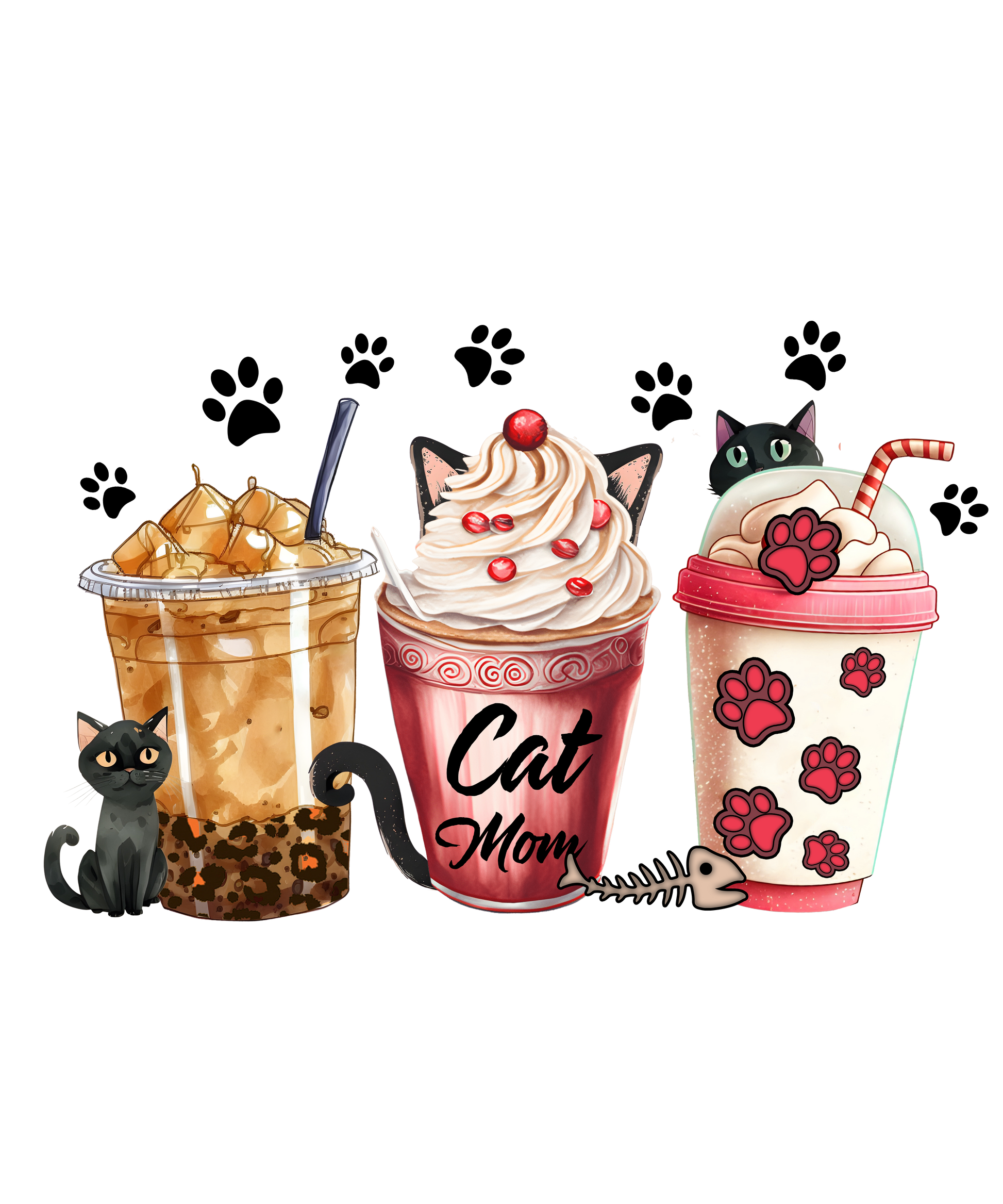 Cat Mom Cherry Blossom Pikolelie Pikolelie (pee-koh-lay-lee) Activewear