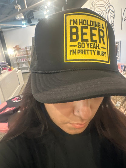 Black on Black Trucker Hat Pikolelie Pikolelie