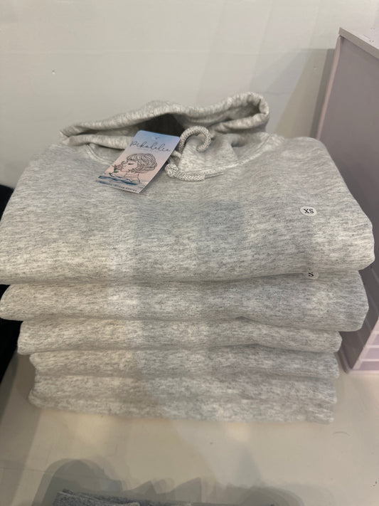 G Heather Gray Essential Hoodie Pikolelie Pikolelie