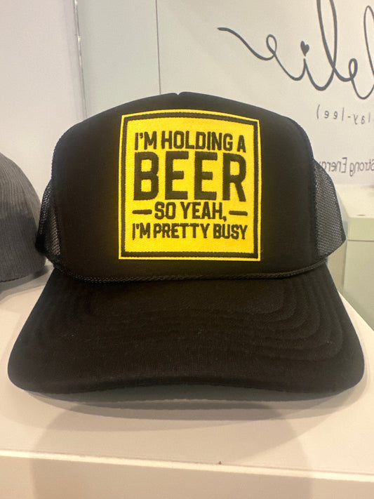 Black on Black Trucker Hat Pikolelie Pikolelie