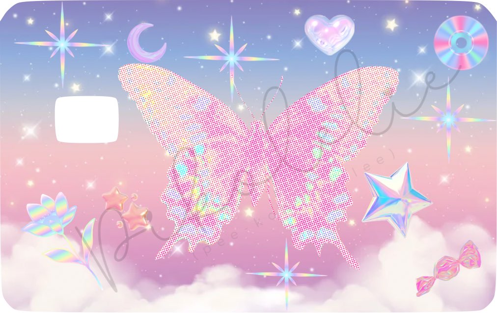 Girlie Y2K Inspired Credit Card Skins (Set of 9) Pikolelie Pikolelie Vinyl