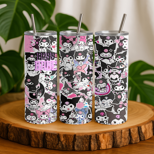 Pink & Black Tumbler Pikolelie Pikolelie Tumbler