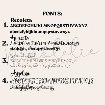 Fonts 1-8 Pikolelie Pikolelie Personalization
