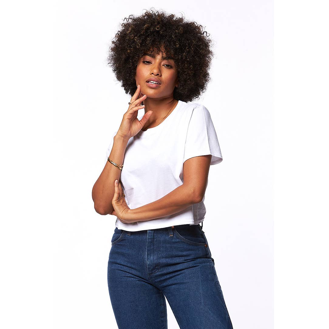 4003 - Relaxed Fit Cropped Tee: Dust / Small Smart Blanks Pikolelie