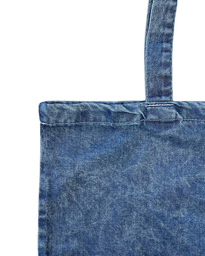 TBF Heavy Cotton Denim Convention Tote Bag - TF270: Washed Denim TBF Pikolelie