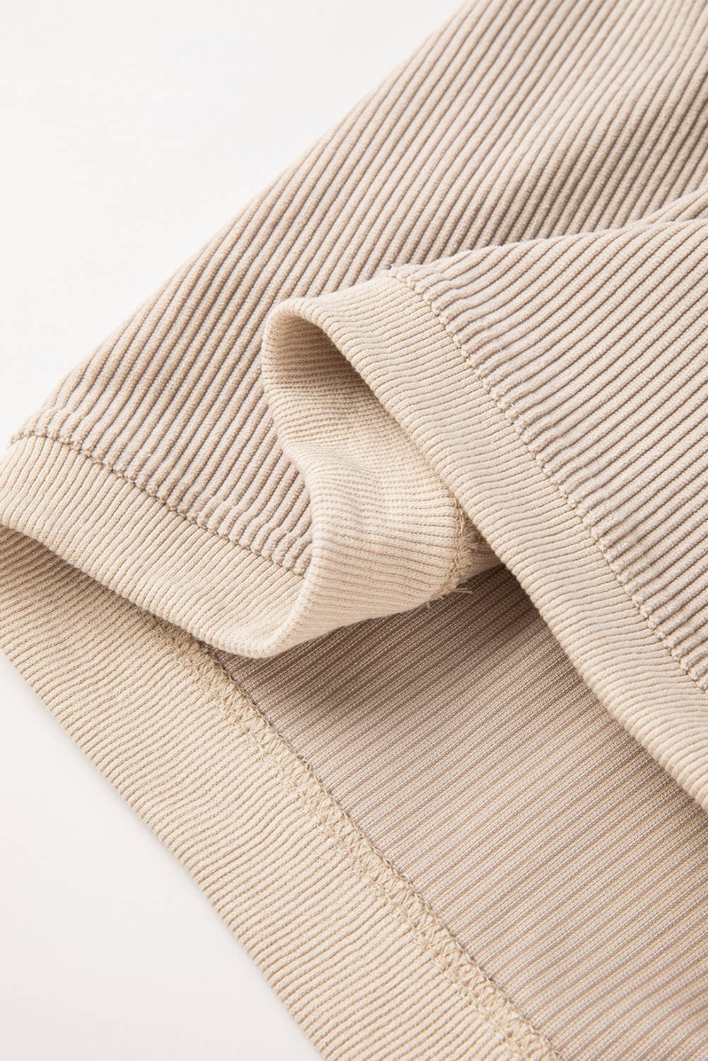 Customizable Long Sleeve Ribbed Corded Oversized Sweatshirt Lovesoft Pikolelie