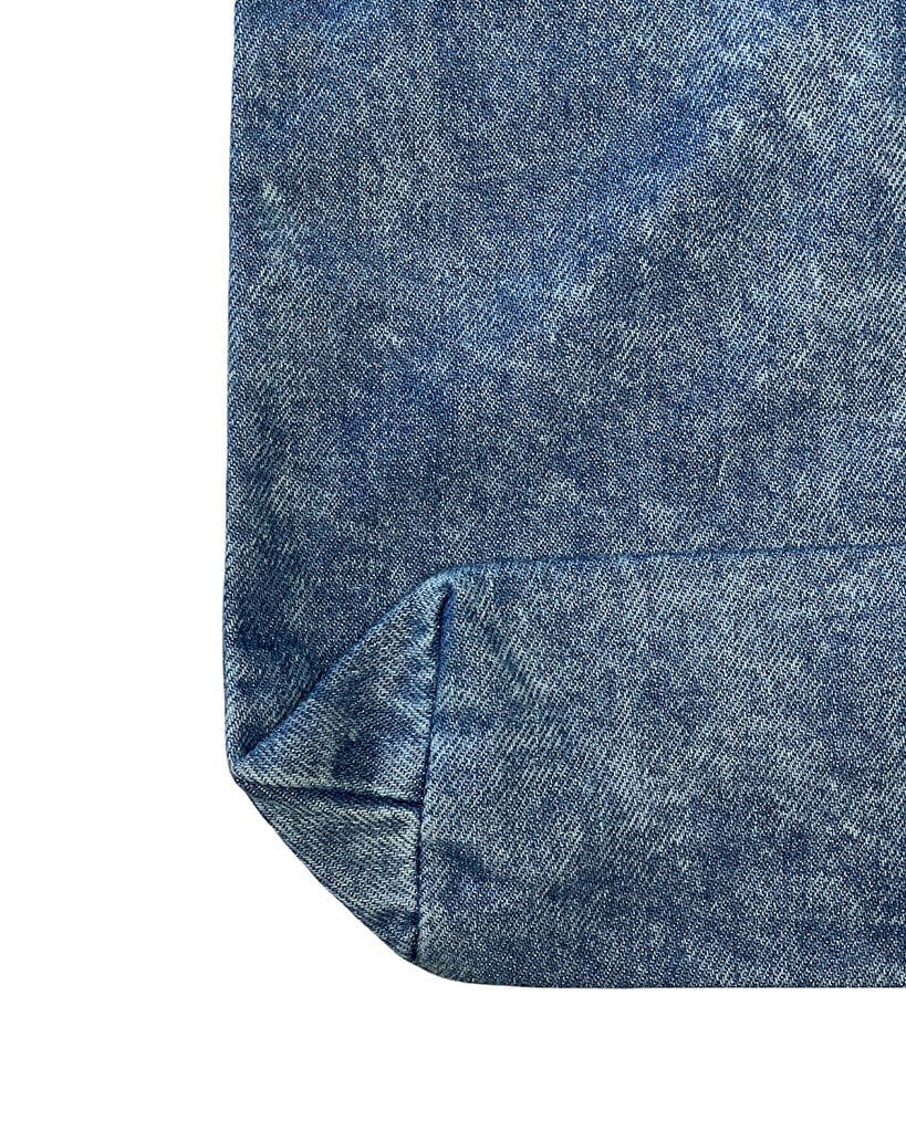 TBF Heavy Cotton Denim Convention Tote Bag - TF270: Washed Denim TBF Pikolelie
