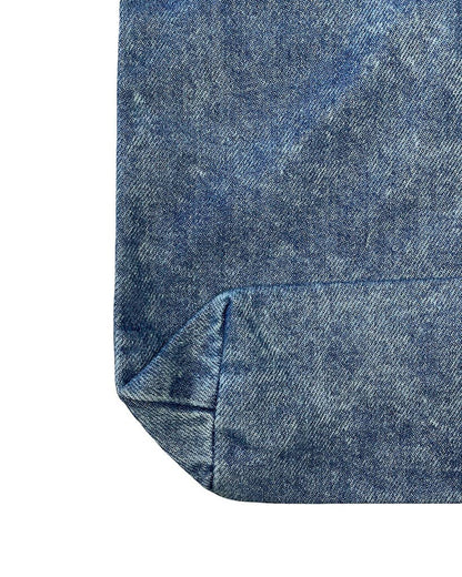 TBF Heavy Cotton Denim Convention Tote Bag - TF270: Washed Denim TBF Pikolelie