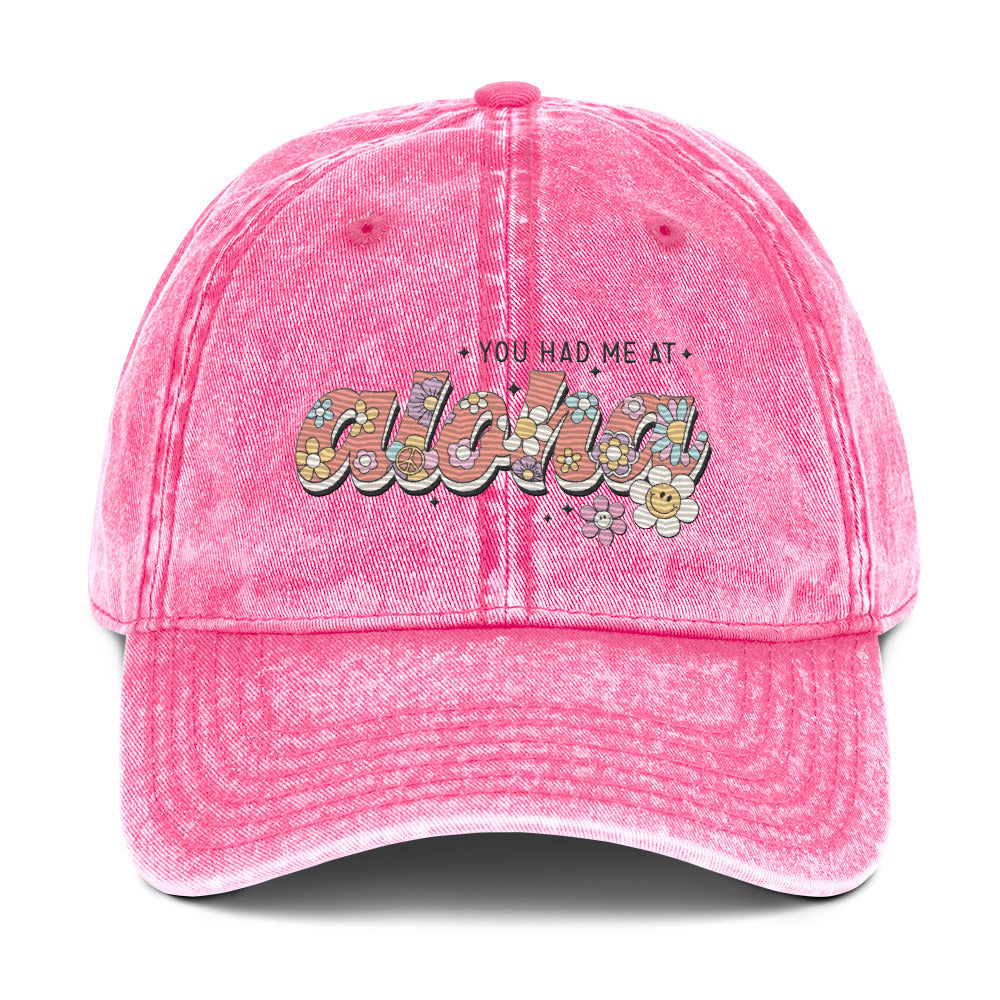 Aloha Vintage Cotton Twill Cap Pikolelie Pikolelie